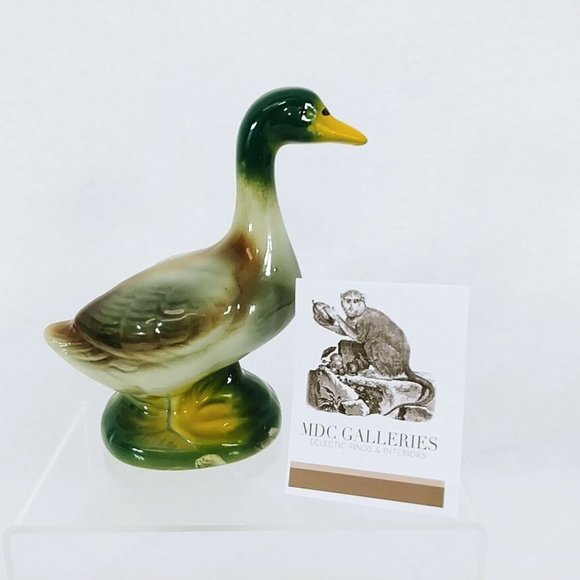 Mallard Duck Figurine Handcrafted Collectibles Ceramic Brazil 6" Vintage - Picture 10 of 10